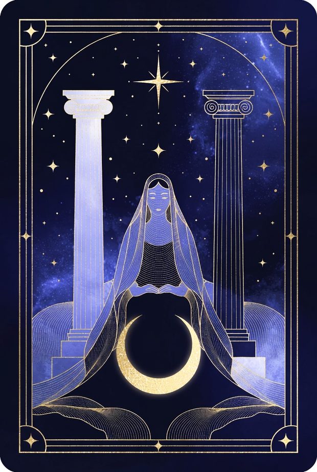 Yüksek Rahibe tarot kartı görseli