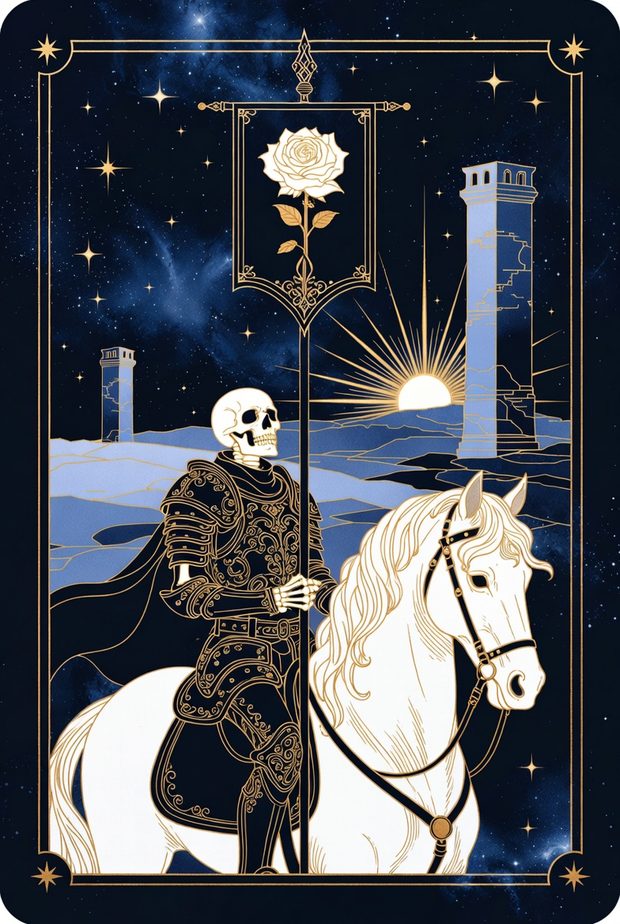 Ilustrasi kartu tarot Kematian