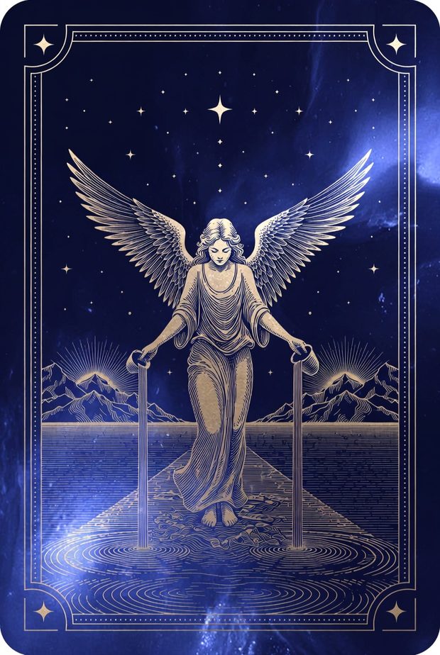 Ilustrasi kartu tarot Keseimbangan