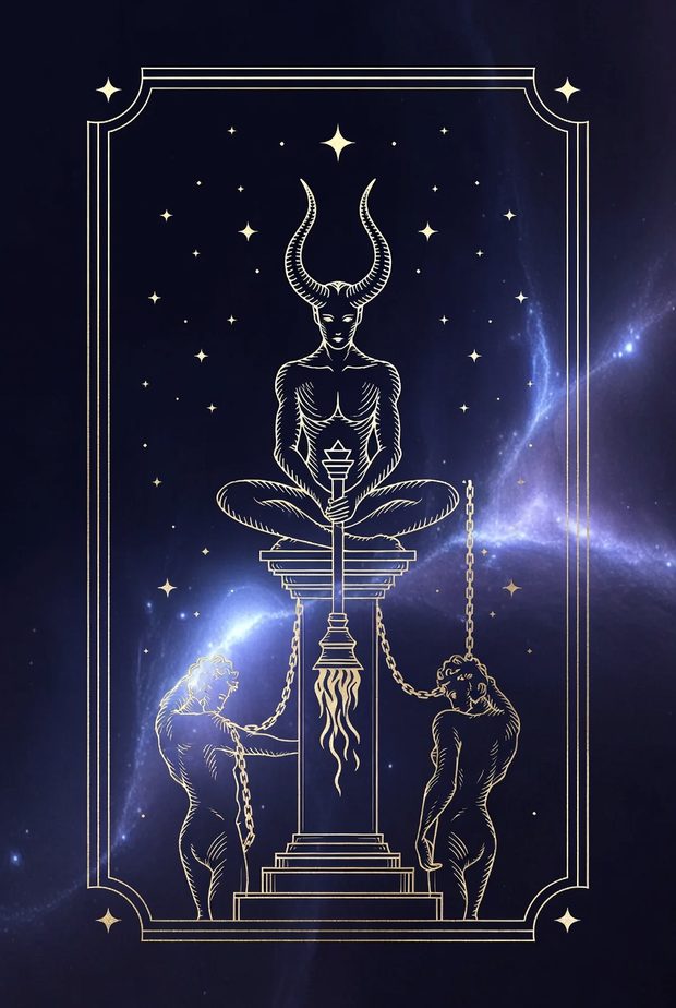 Ilustrasi kartu tarot Sang Iblis