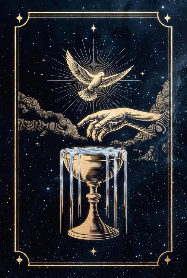 Minh họa lá bài Tarot Át Cốc