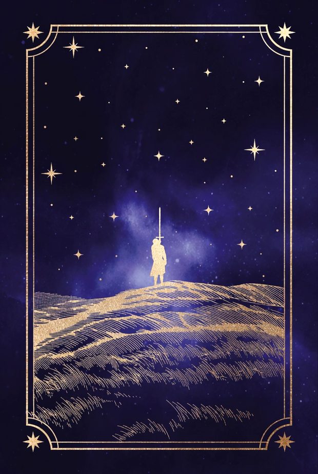 Ilustrasi kartu tarot Pelayan Pedang
