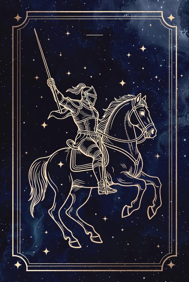 Asa Şövalye tarot kartı görseli